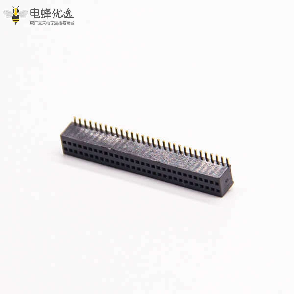 排针连接器弯式180度0.8&times;1.38 PH 2&times;30PIN母头双排贴板