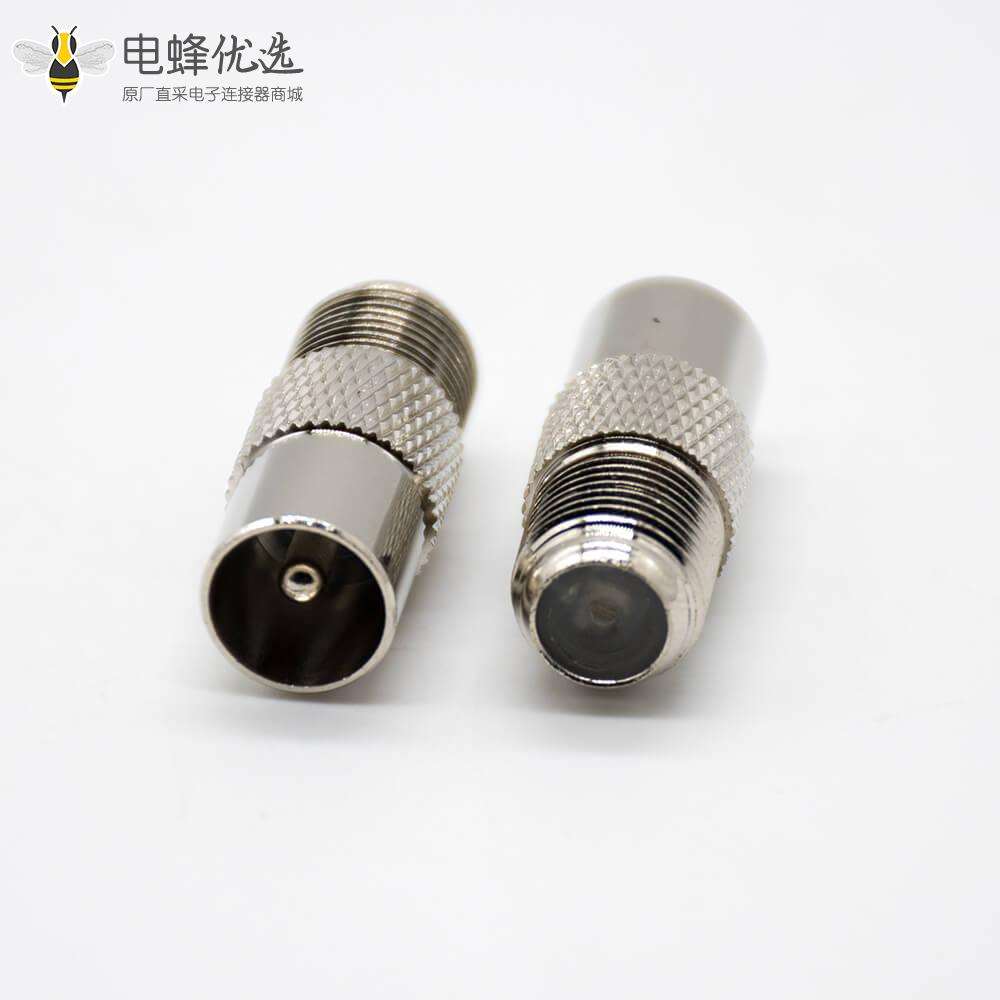 F头连接器F母头转PAL公头直式射频同轴连接器