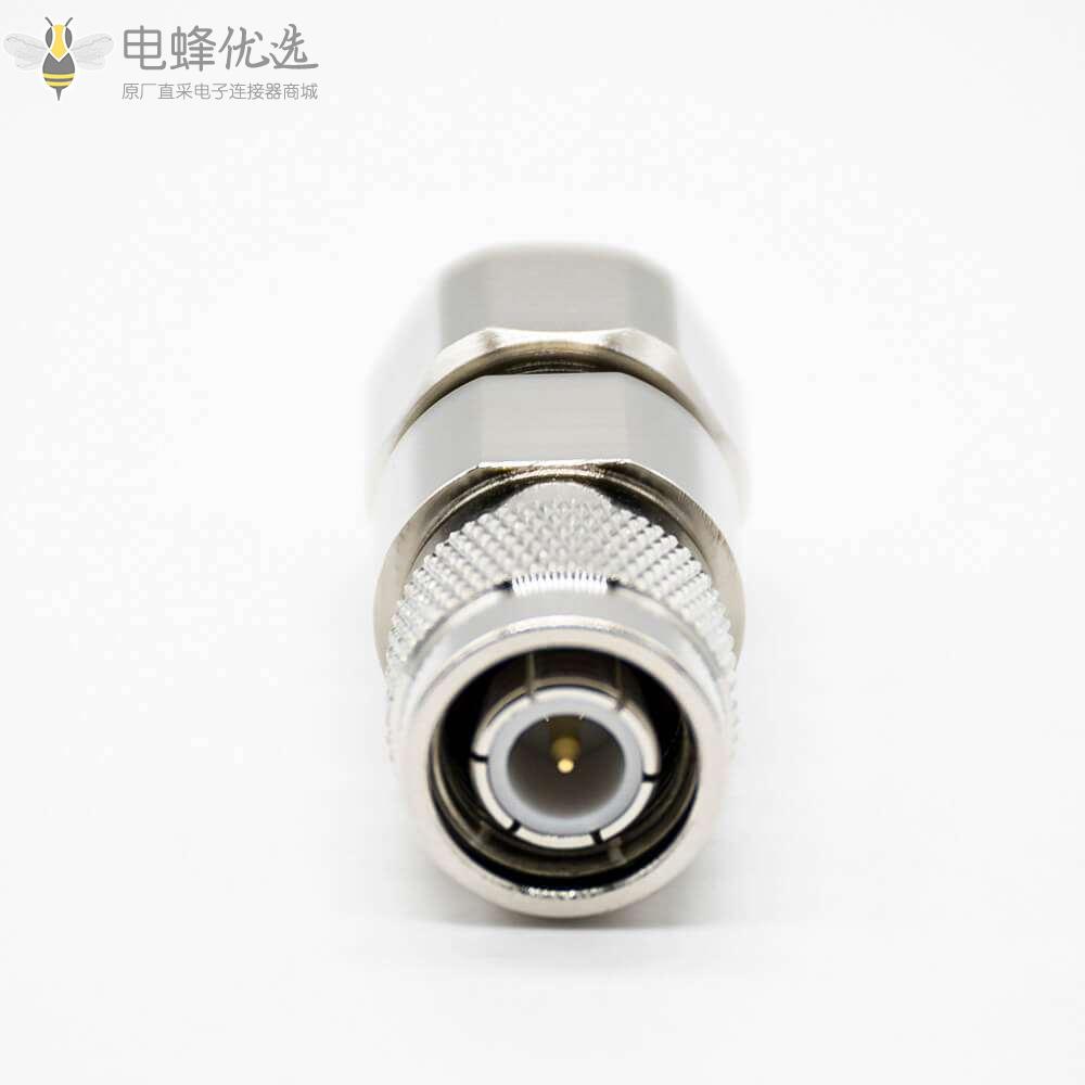 TNC射频连接器50&Omega;直式公头标准组装接头旋接螺丝锁镀镍接线LMR400