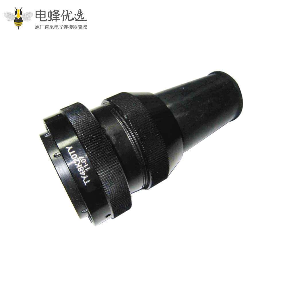 轨道交通连接器TY系列48壳体20芯公插座直式法兰安装