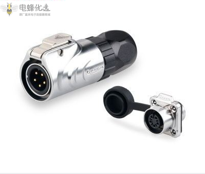 航空插头插座LP-12-5芯公头方座全金属微小型连接器