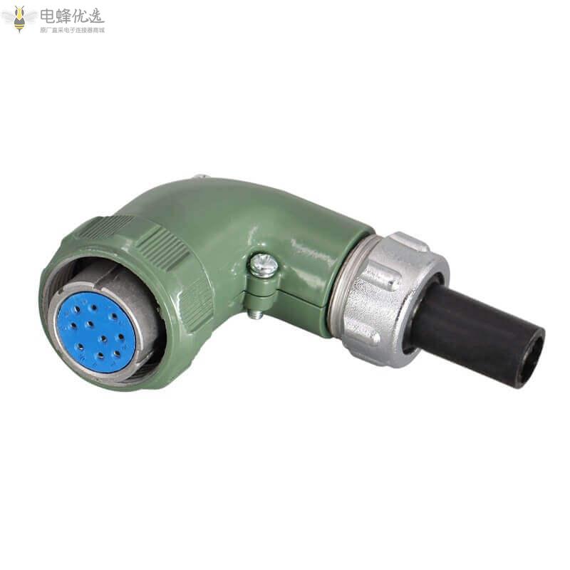 高品质10A500V航空连接器2P+PE防水YD28系列10芯正装TS母插头