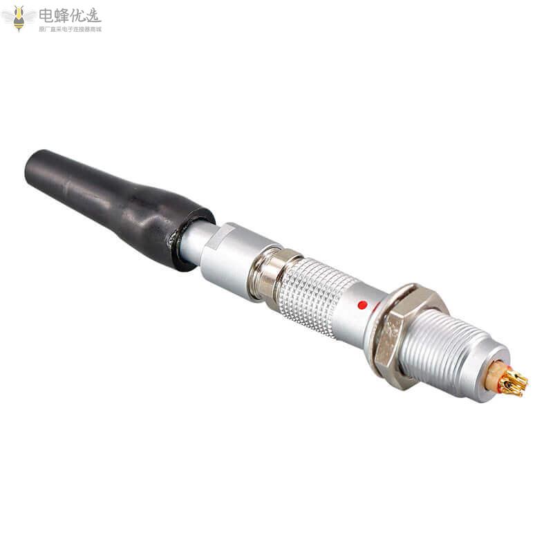 兼容LEMO雷莫推拉自锁连接器航空插头FGGEGG00B系列4芯厂家批发