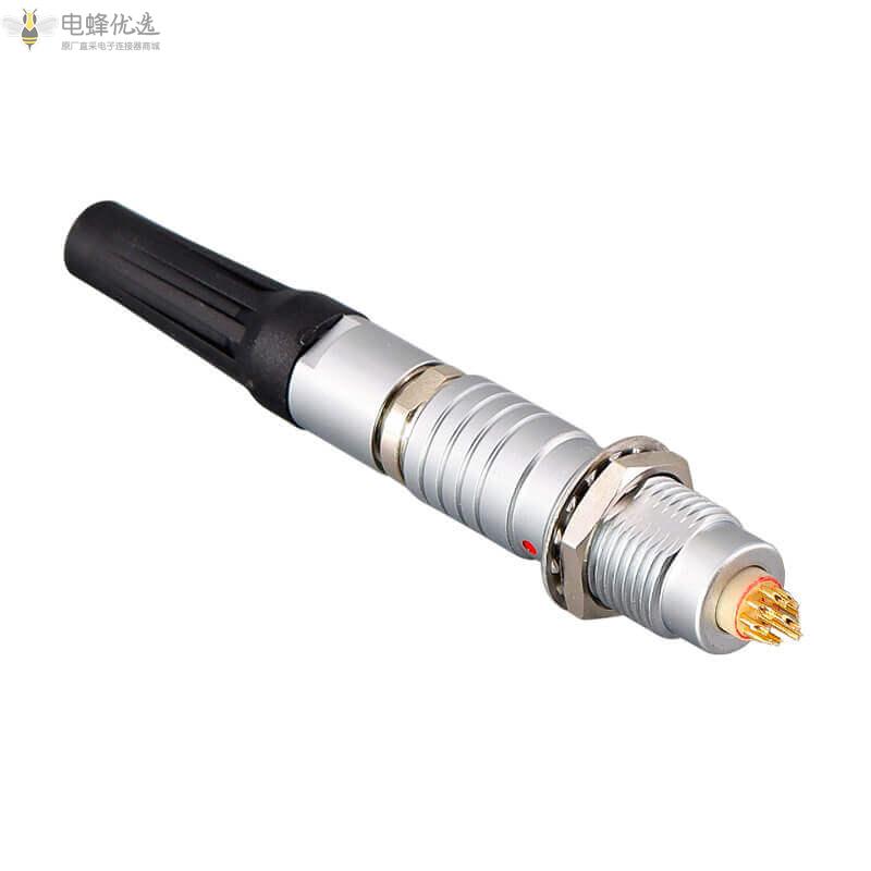 金属航空插头10芯圆形连接器推拉自锁快速拔插FGG/EGG插座1B系列厂家批发