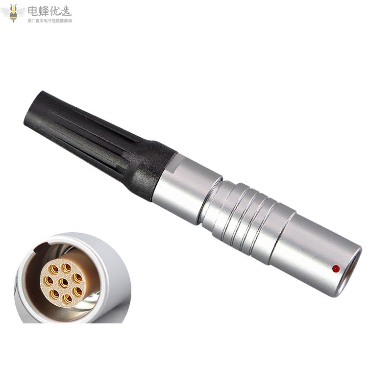 航空连接器推拉自锁镀金插头插座FGG_PHG_0B_8芯公母厂家批发