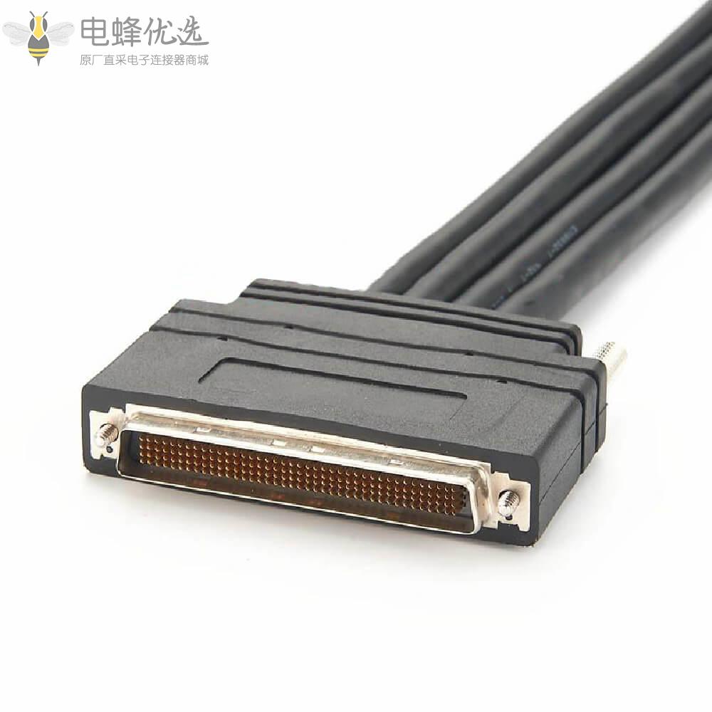 LFH160公头转4个DB50母头接0.5m连接线