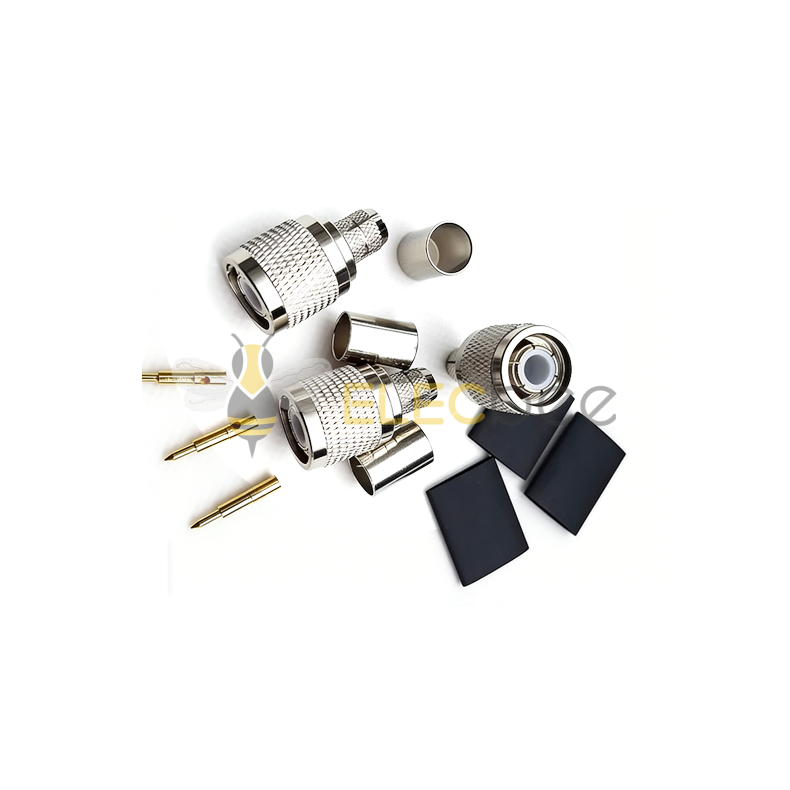 TNC-C-J-5D压接公头内螺内针TNC-J-7D装接连接器5DFB、7DFB电缆用
